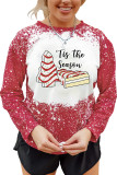 Tis The Season Christmas Bleached Print Plus Size Top