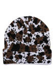 Cow Knit Beanie Hat MOQ 3pcs
