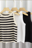 Stripes Knitting Tank TOP