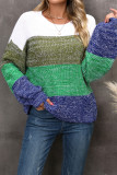 Multicolor Wide Stripe Knit Sweater