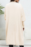 Heart Embroidery Open Pocket Knit Cardigan
