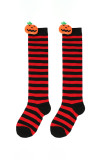 Halloween Pumpkin Stripe Stockings 