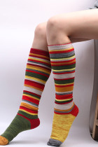 Multicolor Striped Holiday Long Length Socking MOQ 3pcs
