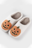 Halloween Pumpkin Fleece Slipper 