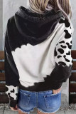 Black HOWDY FALL Western Graphic Cow Spots Hoodie