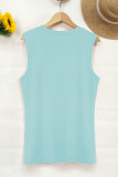 Sleeveless Solid Color Tank Top