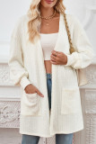 Front Open Cable Knit Cardigan 