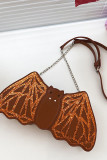 Embroidery Glitter Bat Crossboby Bag 