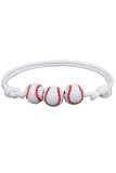 Baseball Beads Pendant Cord Bracelet MOQ 5pcs