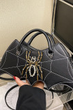 Spider Rhinestone PU Leather Bag 