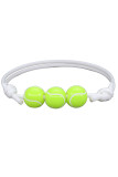 Baseball Beads Pendant Cord Bracelet MOQ 5pcs