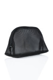 Black Mesh See Thru Cosmetic Bag MOQ 3pcs