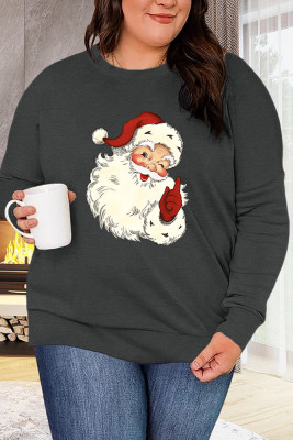 Vintage Santa Plus Size Sweatshirt Top