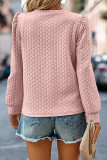 Plain Texture Puff Sweatshirt