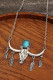 Turquoise Bull Head Necklace 