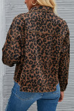 Leopard Short Denim Jacket 