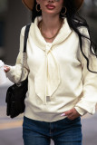 Beige Knitting Pullover Sweater 