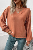 Stitching Outside Knitting Pullover Sweater 