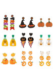 Halloween Cartoon Beads Earrings 
