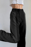 High Waist Slim Fit Corduroy Pants 