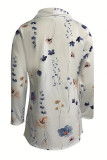 Floral Print Front Open Cardigan