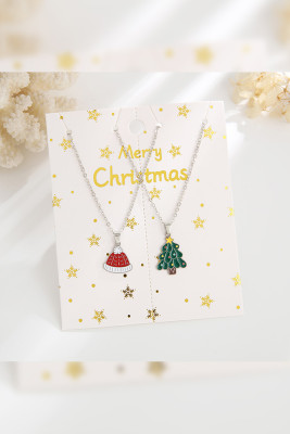 Christmas Pattern Necklace MOQ 5pcs Boutique Wholesale
