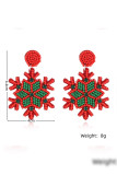 Christmas Pattern Beads Earrings MOQ 5pcs Boutique Wholesale