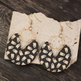 Halloween Ghost Wooden Earrings 