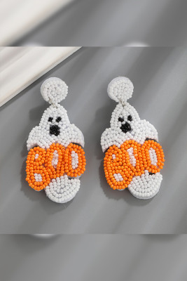 Halloween Pattern Beads Earrings MOQ 5pcs Boutique Wholesale