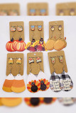 Thanksgiving Designs Leather Earrings 