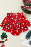 Christmas Bowknot Santa Baby Dress 