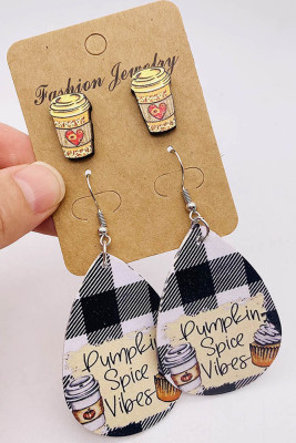 Thanksgiving Designs Leather Earrings 