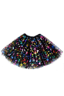 Halloween Sequin Gliter Mesh Skirt Dress 