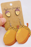 Thanksgiving Designs Leather Earrings 