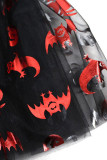 Halloween Sequin Gliter Mesh Skirt Dress 