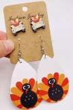 Thanksgiving Designs Leather Earrings 