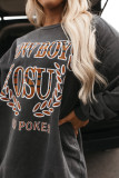 Gray COWBOY OSU Go Pokes Oversized Sweatshirt