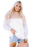Color Block Drop Shoulder Casual Sweatshirt