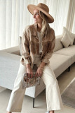 Brown Rhinestone Fringed Cowgirl Fashion Denim Jacket