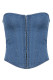 Denim Fishbone Corset 