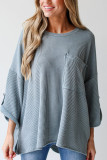 Ribbed Knitting Oversize Loose Top 