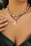 Christmas Pendant Chocker Necklace Set MOQ 5pcs