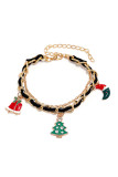 Christmas Gold Chain Bracelet 