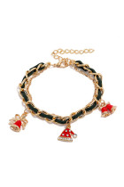 Christmas Gold Chain Bracelet 