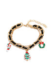 Christmas Gold Chain Bracelet 