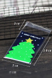 Christmas Pattern Clear Food Package Bag MOQ 5pcs