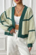 Color Block Open Knit Crop Cardigan