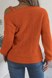 One SHoulder Buckle Knitting Sweater