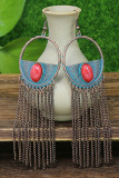 Big Round Tassels Boho Earrings MOQ 5pcs