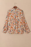 Multicolour  Abstract Print Western Fashion Plus Size Shirt